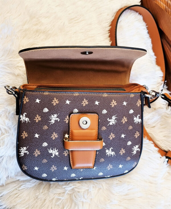 David Jones tan monogram cross body bag - Image 2