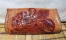 Moroccan leather boho clutch bag