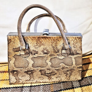 Vintage python snakeskin Kelly handbag