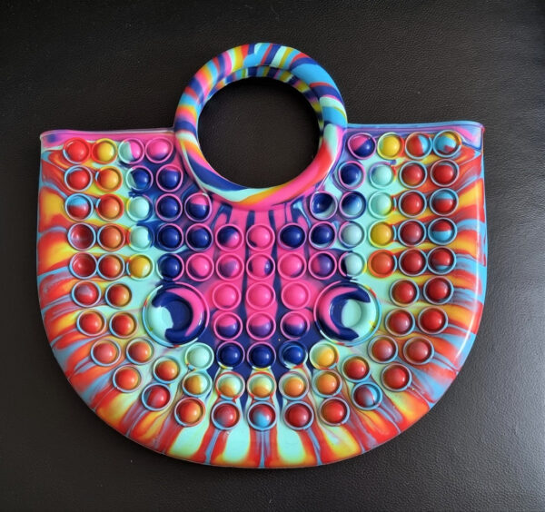 Pop Its fidget silicone handbag