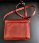 70s brown leather shoulder bag