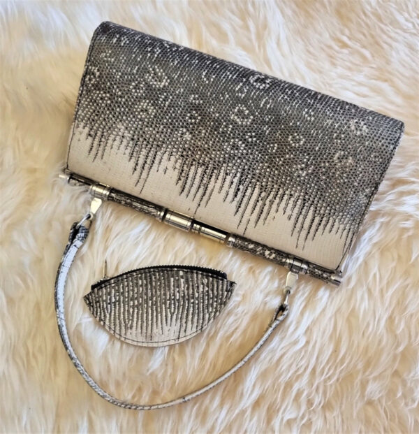 Vintage monitor lizard handbag - Image 4