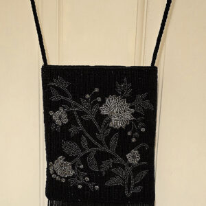 Suzy Smith black embellished flapper bag