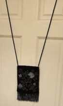Suzy Smith black embellished flapper bag
