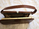 Vintage tan leather handbag