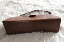 Vintage tan leather handbag