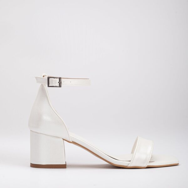 Ariadne - Ivory Wedding Heels with Ribbon - Image 9