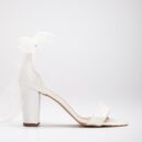 Ariadne - Ivory Wedding Heels with Ribbon