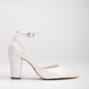 Marielle - Ivory Wedding Heels with Ribbon