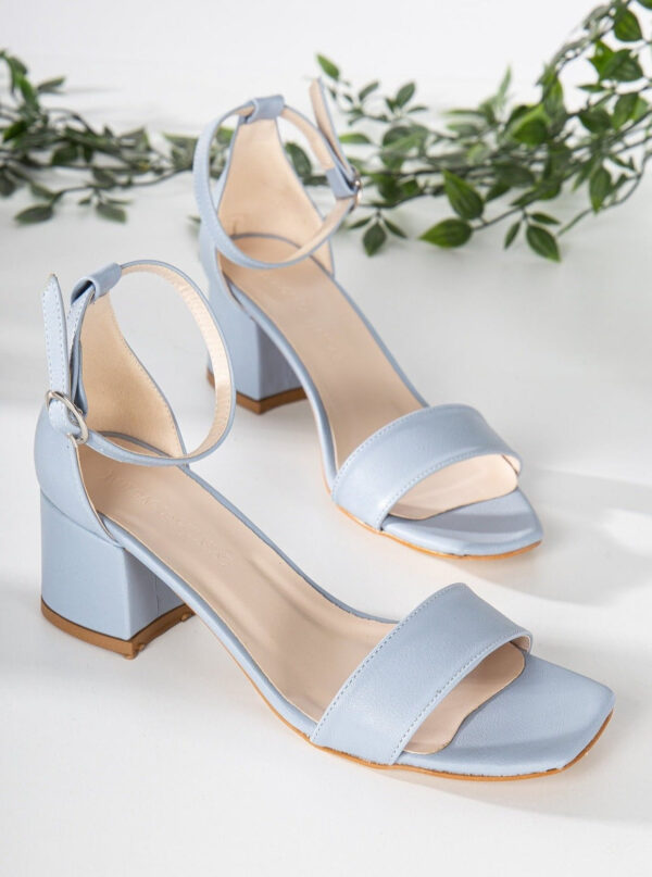 Hera - Baby Blue Sandals with Ribbon - Image 9
